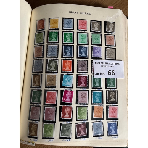 66 - Stamps : Superb GB collection in heavy well filled Windsor album featuring 1d Black, 2d Blues, good ... 