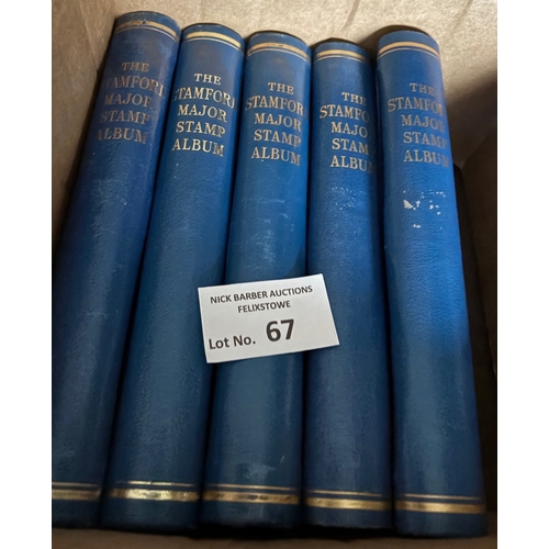 67 - Stamps : German Collection in 5 Stamford Major looseleaf albums