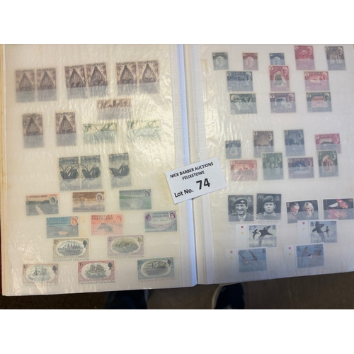 74 - Stamps : Br. Commonwealth in 564 page S/B, good interesting lot, many to higher values, good lot of ... 