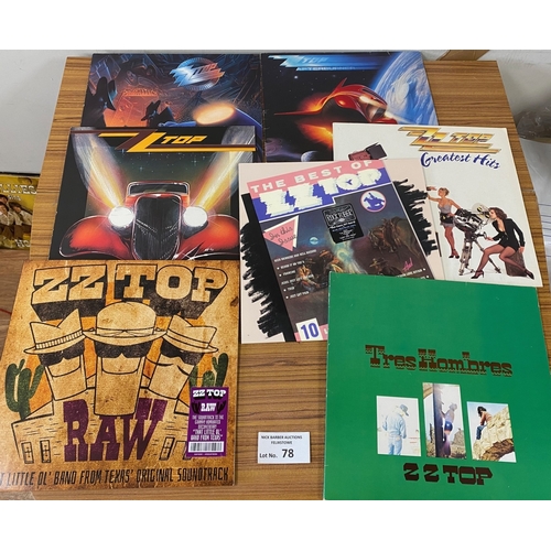 78 - Records :  ZZ Top Albums (7), all in really nice condition.