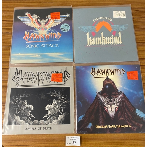 87 - Records : Hawkwind RCA label collection of albums x4, all inserts included, super conditions.