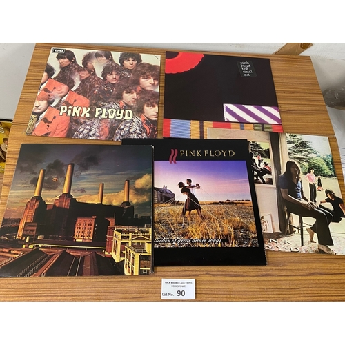 90 - Records : Pink Floyd albums (5), generally modern issues and reissues, all in super condition.
