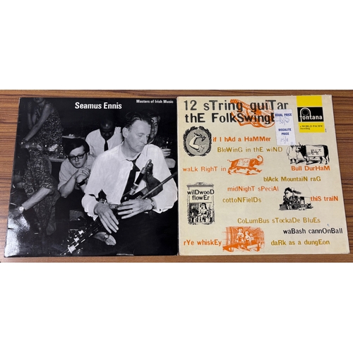 91 - Records : Folk albums and Seeger Box Set in great conditions, and rare labels (6).