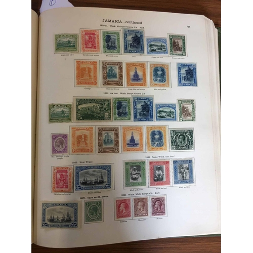 3002 - NEW IDEAL ALBUM with the mint & used collection to 1935. Much of value inc. useful Aitutaki, Antigua... 