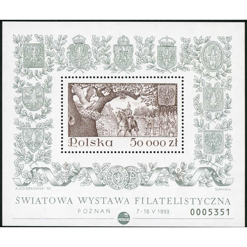 3130 - CZESLAW SLANIA IN TWO ALBUMS: The extensive worldwide collection of mint stamps, booklets, souvenir ... 