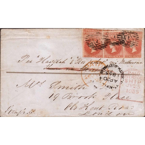 3231 - CLIPPER SHIP COVER TO G.B. CARRIED 