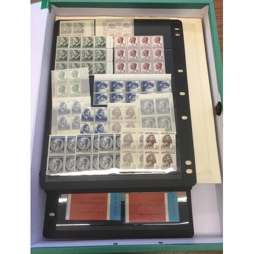 3239 - BOX FILE with the duplicated mint & used collection inc. Australian States & Australian Antarctic Te... 