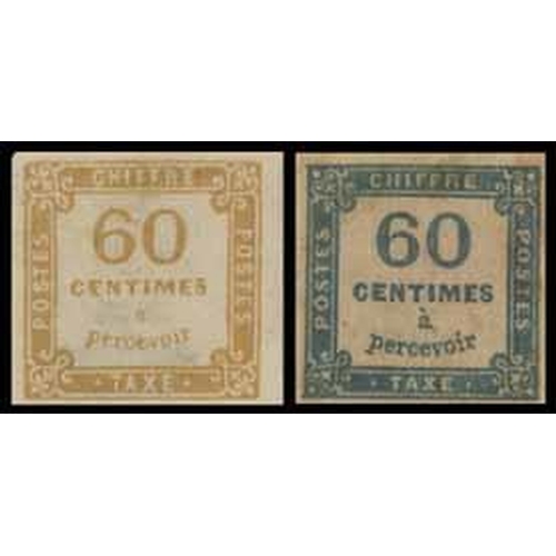 3348 - POSTAGE DUES: Group on album page inc. 1859-70 10c & 15c unused, 15c used, 1871-78 25c used, 30c unu... 