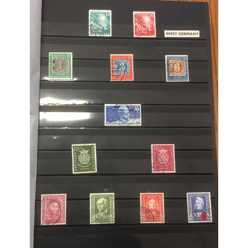 3388 - STOCKBOOK with the valuable used collection inc. 1949 Parliament, Stamp Centenary, U.P.U., Bach & Re... 