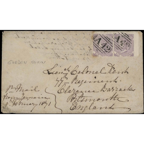 3413 - QV-KGVI COVERS/CARDS: Miscellany inc. 1871 env. ex Gordons Town to Portsmouth bearing 6d Lilac (2) c... 