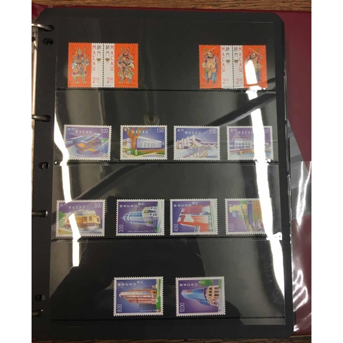 3479 - MACAO: Binder with the valuable unmounted mint collection c.1986-2000. inc. booklets, FDCs & various... 