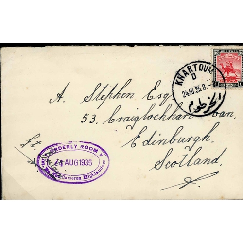 3537 - EARLY 20th CENTURY MAILS/MILITARY POSTAL CONCESSIONS, ETC: 1900-37 range of cards/covers inc. series... 