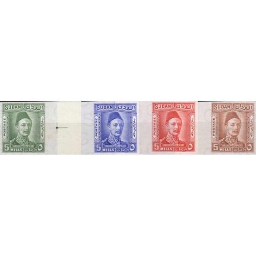 3549 - 1935 COLOUR TRIALS: Series of imperf. proofs of the 5m value of the 1935 Gordon Anniversary set (SG ... 