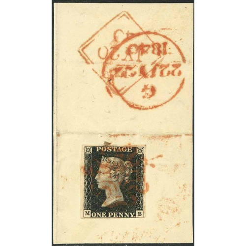 3688 - UNPLATED - EF, MB on piece with Dublin and London cds & RA on small piece. All with three margins. (... 