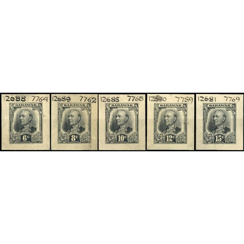 2126 - COMPLETE DIE PROOFS - EX PRINTERS ARCHIVE:1c to 15c die proofs of the complete design as issued on s... 