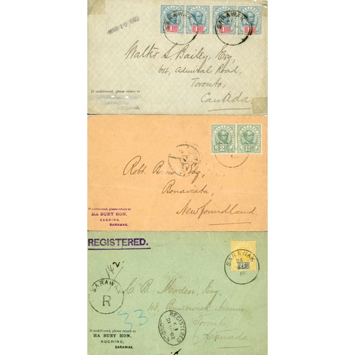 2209 - MAIL TO CANADA - DIFFERENT FRANKINGS - ONE REGISTERED & BONE WITH 