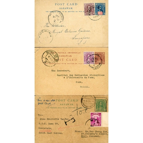 2224 - POSTAL STATIONERY - 2nd-ISSUE & 3rd-ISSUE POSTCARD TYPES INC. COMMERCIAL USAGE TO RUSSIA, ETC.; Good... 