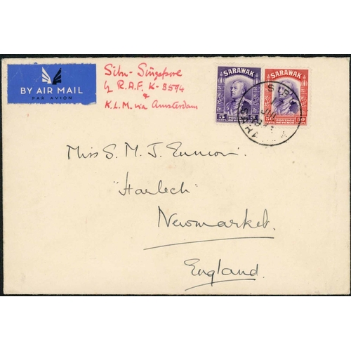 2281 - R.A.F. CRUISE OF INSPECTION BY K3954 (G - EZCF):1935 (17 July) covers (4) flown on K3954 from Kuchin... 