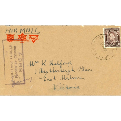 2359 - BRUNEI - RARE COVER WITH KGVI 3d TIED BY 