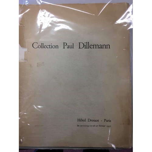 1052 - PAUL DILLEMANN: Hotel Drouot (Paris) Collection. Auction held on 22nd-27th February 1937. An uncut c... 