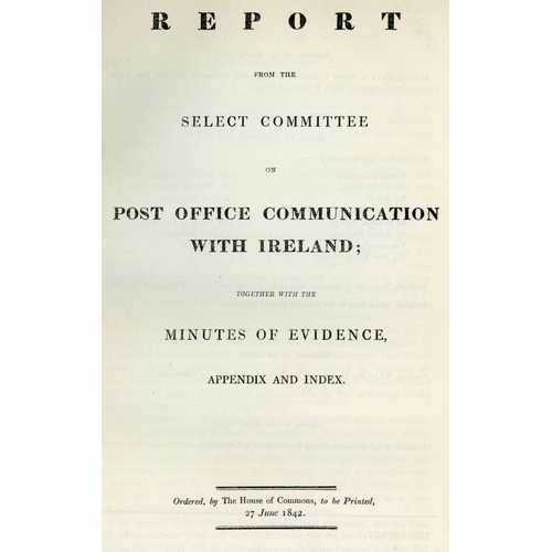 1286 - IRELAND/WALES: 1842 Report of the Select Committee on P.O. Mails to Ireland; Fine 27 June 1842 fools... 