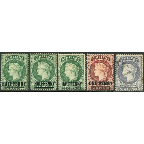 2034 - TWO CARTONS with the mint and used collection inc. Gambia inc. 1886-93 mint shades ½d, 1d (6), 3d, 4... 