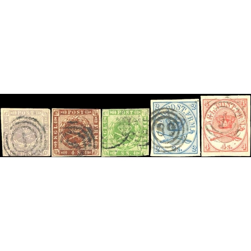 2104 - SCANDINAVIA inc. Denmark mostly used on leaves inc. few imperf classics, mint and used postal statio... 