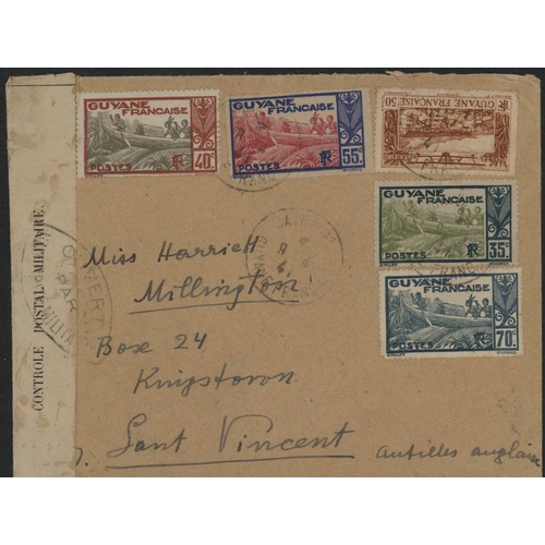 2132 - WWII CENSORED MAIL: The worldwide selection inc. 1942 env. ex Tel Aviv to U.S.A. bearing Palestine d... 