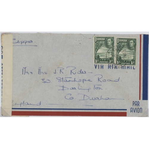 2232 - MISCELLANY of British Colonial KGVI period flown mail with an emphasis on the Americas inc. censored... 