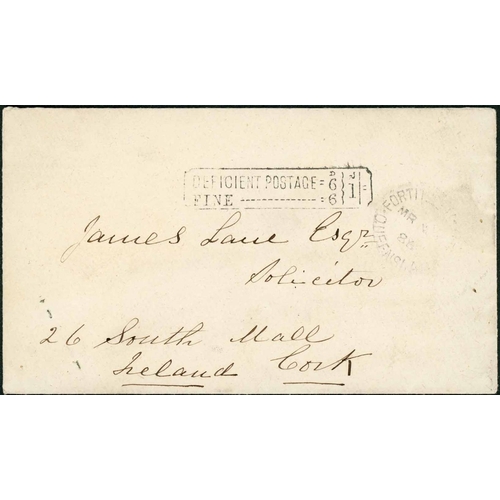 2364 - MAIL TO GB INC. DOUBLE RATE & THURSDAY ISLAND MAIL; Range with 18 Aug. 1880 double-weight env. to Yo... 