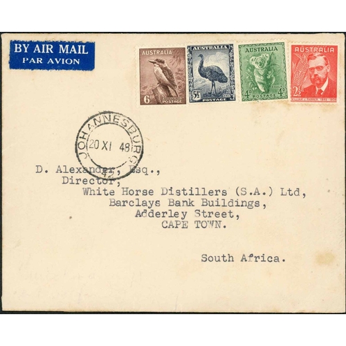 1205 - QANTAS - AN OFFICIAL SURVEY FLIGHT:14 Nov 1948 House of representatives env. signed by Earl, Deputy ... 