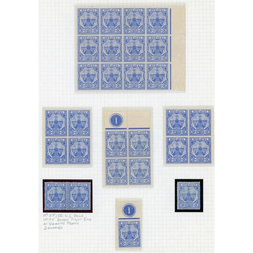 1239 - 1906-10 2½d BROWN & ULTRAMARINE, 2½d BLUE & 4d BLUE & CHOCOLATE VALUES - MINT & USED STUDY ON PAGES ... 