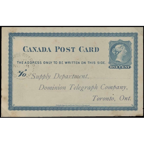 1323 - QUEBEC; 1879-1965 range with the RPO postmark collections for the Champlain & St. Lawrence Railway (... 