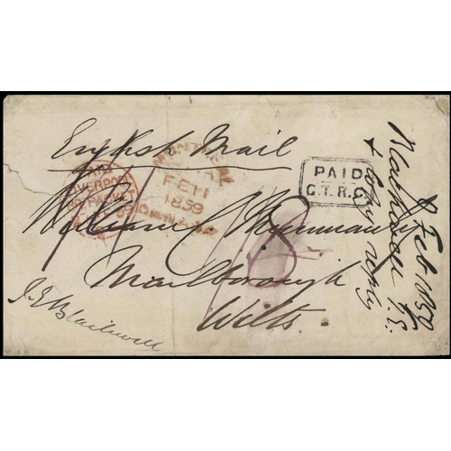 1336 - GRAND TRUNK RAILWAY; 1859-1969 range with the RPO postmark collections inc. 1859 Montreal to Marlbor... 