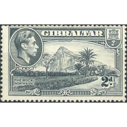 1550 - 1940 PERF 13½ 2d SIDEWAYS WATERMARK:1940 2d grey perf 13½ with sideways watermark. A lightly mounted... 