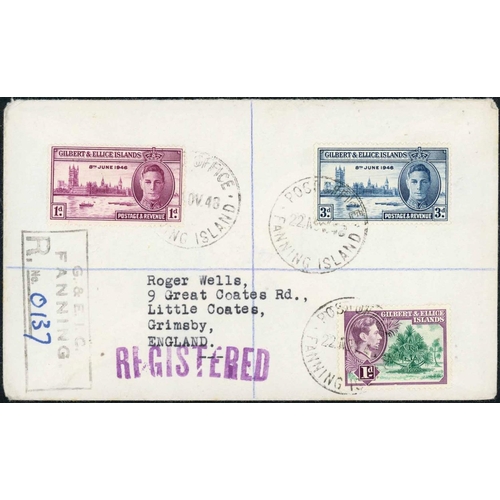 1606 - KGVI COVERS:Four covers bearing complete 1937 Coronation set, one 1st day of use, one forgery with O... 