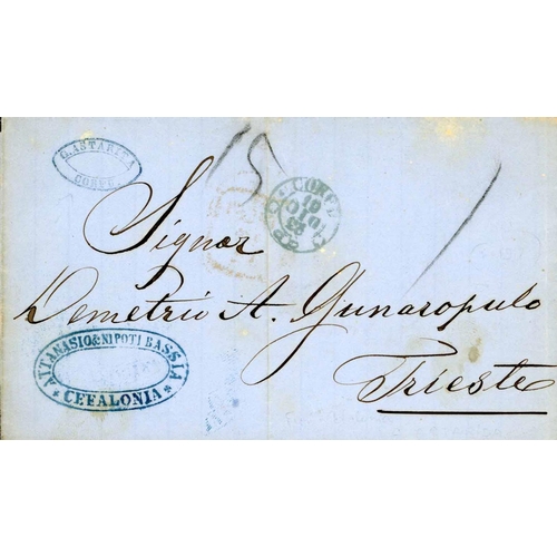 1702 - 1846-61 TO FRANCE, TRIESTE OR SABIONCELLO GROUP - INC. RARE MISSENT TO GB - 1846 EL from 