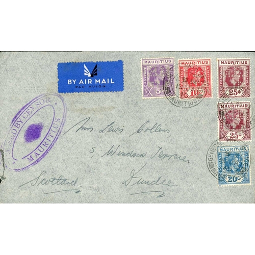 1744 - RING BINDER WITH THE PERFIN COLLECTION: Range of KEVII to QEII covers & stamps inc. 1938 3c, 20c & 2... 