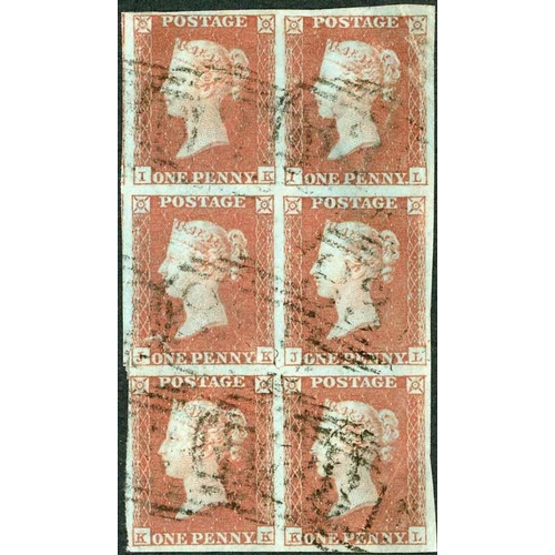 1928 - 1840 2d BLUE & 1841 1d RED WITH BLUE MX + BLOCK OF 6 - 1840 2d blue BF plate 1 four good to v close ... 