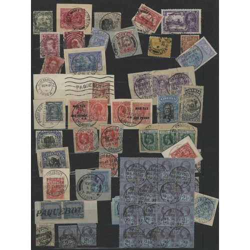 1092 - LIVERPOOL PAQUEBOT MARKS on covers/cards with British (1), Canadian (1), Spanish (2) or U.S. (4) fra... 