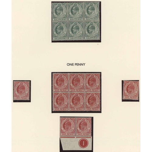 1539 - THE MINT GROUP ETC::1907-49 The mint and covers (9) inc 1931-33 pictorial perf 14 blocks of four and... 