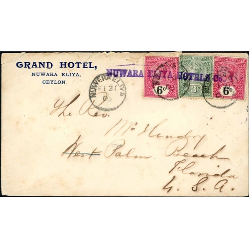 134 - ASIA INC. CHINA & INDIA - 1903-57 GROUP OF HOTEL ADVERTISING COVERS - good range inc. 1931-34 China ... 