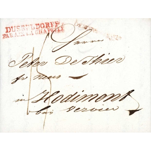 208 - DEPARTMENT CONQUIS MARKS OF THE GERMAN STATES P.O.s COLLECTION; 1799-1813 covers with a wide range o... 