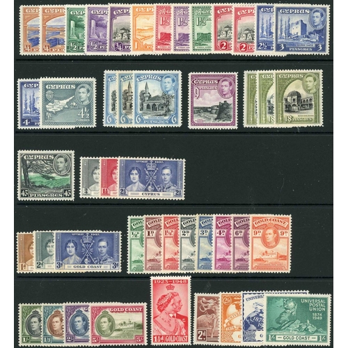 47 - MINT KGVI STOCK with a little duplication and values to 10/- with a good range of countries represen... 