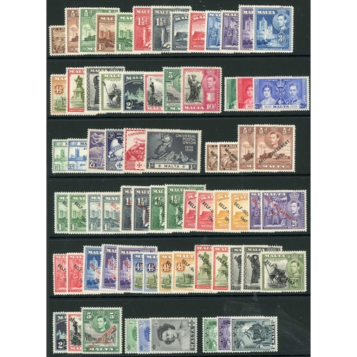 47 - MINT KGVI STOCK with a little duplication and values to 10/- with a good range of countries represen... 