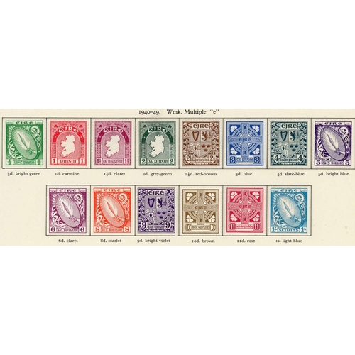 48 - A MINT GROUP ON LEAVES: Mainly KGVI & QEII selection inc. GB 1952-54 set, 1955--58 set and lifeboat ... 