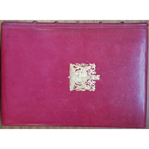 114 - THE ROYAL PHILATELIC COLLECTION by Sir John Wilson Bt. Full Morocco leather, raised banding on spine... 