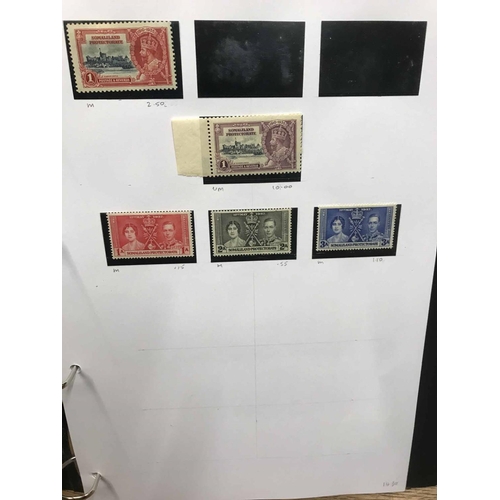 64 - BRITISH EAST AFRICA: Binder with the mostly KGV-early QEII mint & used collections of Somaliland, KU... 