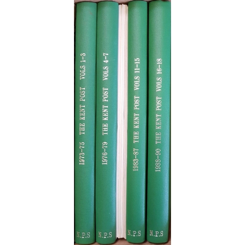 80 - KENT POST: A small box containing a short 1973-90 run inc. Vols 1-7 bound (in green cloth), Vols 8-1... 