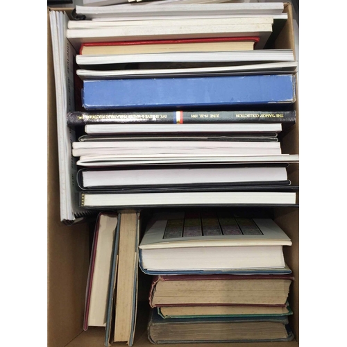 195 - BRITISH EMPIRE: One box containing auction catalogues (mainly named sales), and some handbooks inc. ... 